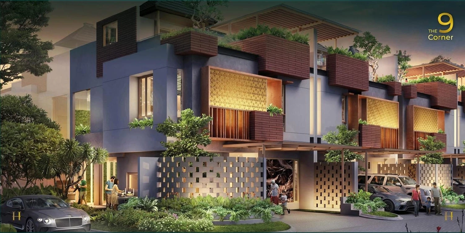 Tampak Depan Tipe 9 Corner Heritage Residence Puri 11
